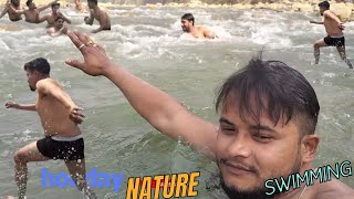 Nature swimming गर्मी ले गर्दा येस्तो सम्म भयो 😓 jungle babai river 🏊‍♂️ हाम्रो तिर गर्मी बढ्यो नि 🤗