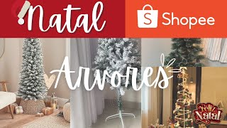 ACHADOS DA SHOPEE Árvore De Natal | Árvore Nevada | Árvore Slim Melhores Árvore de Natal Pinheiro|