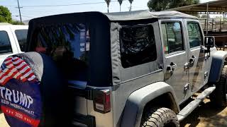 Install Review Smittybilt Black Diamond Replacement Top with Tinted Side Windows for Jeep JK 4-Door