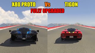 Lampadati Tigon Vs X80 Proto - Speed Test - GTA 5 Online