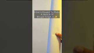 Drawing Portrait Of Bhagat Singh Ji #art #viral #trending #drawing #youtube #shortsfeed #shorts #yt