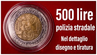 500 Lire 50° Polizia  Stradale del 1997, italy coin liras Quanto Vale la Moneta? Bimetallica