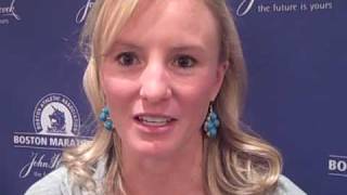 2009 Boston Marathon - Shalane Flanagan on B.A.A. Invitational Mile