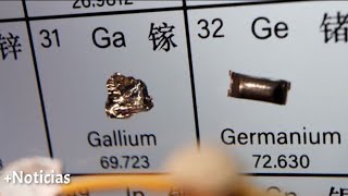 China prohíbe exportaciones a EE.UU. de productos con minerales galio, germanio y antimonio