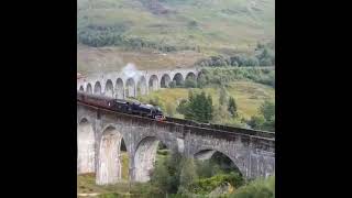 Hogwarts Express - Harry Potter train at the  Glenfinnan viaduct