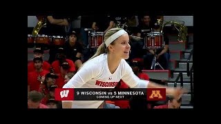 Wisconsin vs Minnesota Volleyball 2017 (Oct 21)