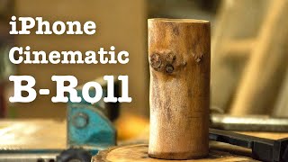 [4K] Cinematic B-roll Wood work commercial video recorded with iPhone