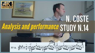 Napoleon Coste, study n. 14 op. 38. Analysis and Performance. (SUB ITA)