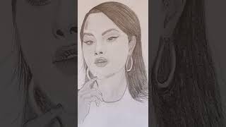 Selena Gomez drew the most famous woman on Instagram #shorts_art