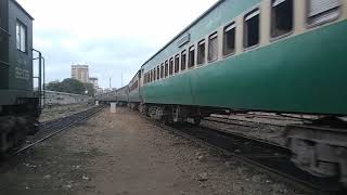 Empty Rake of Khushal.Khattak Express placed at Platform of Karachi City