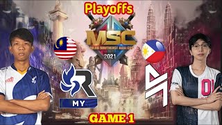 BLACKLIST INT. VS RSG MY  (GAME 1) | MSC PLAYOFF DAY 1