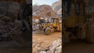 Caterpillar loader And Volvo Excavator #excavator #hardwork #heavymachines