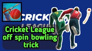 Cricket League Off Spin Bowling Trick for beginners 🏏 | #cricketleague #DLSGAMINGKOLLA