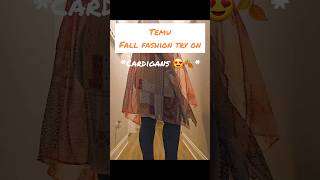 FALL TRY ON TEMU HAUL 🍂 FALL FASHION / AFFORDABLE FASHION / CUTE CARDIGANS