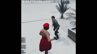 NPC Was Not Ready For This Snow Ball Fighting Style - GTA Online