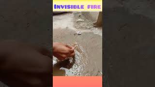 Invisible Fire through Sanitizer #explore #experiment