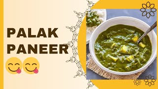 Tasty and easy palak paneer recipe 😋😋