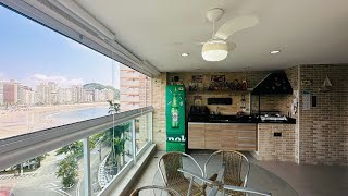 Apartamento com 3 dormitórios à venda - Beira Mar- Varanda Gourmet - Praia das Astúrias - Guarujá/SP