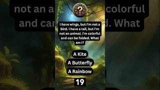 Wings, Tail, and Colorful Folds: Can You Guess? 🌈 #shorts #riddles #quiz #brainteasers