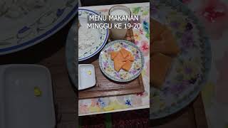 menu makanan minggu ke 19-20 #shorts #short #viral #diet #health @RahayuFoodbyBundaNcie