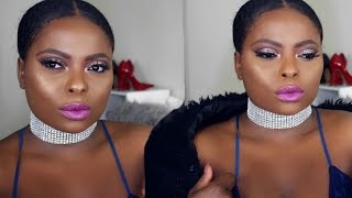 GRWM: LAST MINUTE NEW YEAR'S EVE GLAM: BEGINNER FRIENDLY GLITTER CUT CREASE