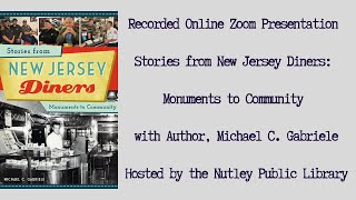 Stories from NJ Diners with Author, Michael Gabriele