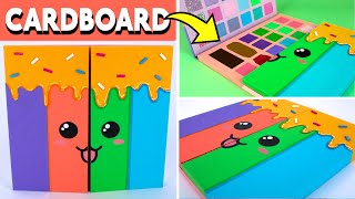 How to make Toy Eyeshadow Palette💄Makeup for Barbie Dolls |Idea with cardboard and Foam Sheet|Kawaii