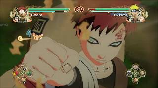 Naruto: Ultimate Ninja Storm:Gaara Moveset Gameplay