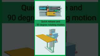 Quick release and 90 degree rotating motion/Solidworks 3d animation #automobile #Shorts