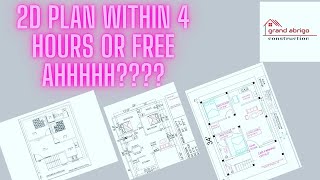 2D Floor plan within 4 hours