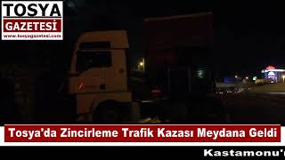 Tosya'da Zincirleme Trafik Kazası Meydana Geldi