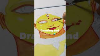 Maa durga drawing # Durga puja 2024🤩🥳#youtubeshorts #shortsviral #shorts #shortsvideo