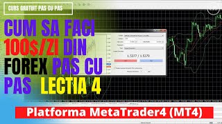 Cum Sa Faci 100$ Pe Zi Din Forex / Tutorial Pas Cu Pas Lectia 4 Ce Este Platforma MetaTrader4 (MT4)