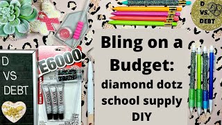 Bling on a Budget: Diamond Dot pencil, back-to-school supply DIY