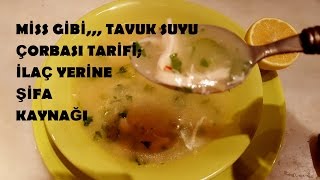 Şifa Kaynağı Tavuk Suyu Çorbası Tarifi | Tavuk suyu çorbası nasıl yapılır / Recipe