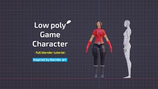 low poly character modeling // inspired by blender art-mds design