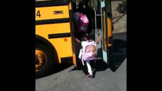 Maya Getting on Bus, Finding a Seat, and Waving!!!!