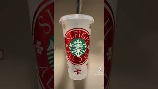 Turn a basic Starbucks cup into a beautiful gift. #starbucks#design#craft#diy