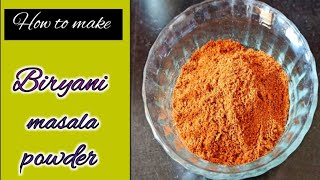 || బిర్యానీ మసాలా ని ఇలా easy ga intlone ట్రై చేసి చూడండి || homemade biryani masala powder ||