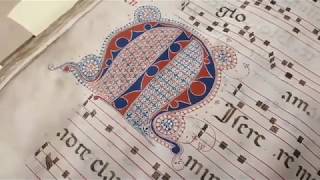 Magnificent medieval music book