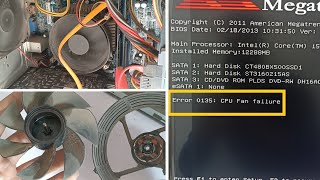 CPU fan error! on boot | CPU Fan not spinning properly | CPU fan Noise Sound! How to Fix "