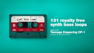 131 Royalty Free Synth Bass Loops made on the Teenage Engineering OP-1 | Preview [no talking]