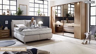 Schlafzimmer mit dem MONDO Boxspringbett Supreme Comfort individuell einrichten