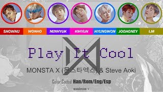 MONSTA X (몬스타엑스) & Steve Aoki - Play It Cool (Color Coded Han/Rom/Eng/Esp Lyrics)