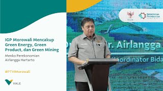 Menko Perekonomian: IGP Morowali Mencakup Green Energy, Green Product, dan Green Mining