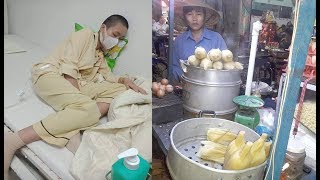 Mẹ bán bắp xào kiếm tiền chữa chạy cho con gái bị ung thư