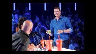 BEST Magic Show in the world   Genius Rubik's Cube Magician America's Got Talent Geeks 2017