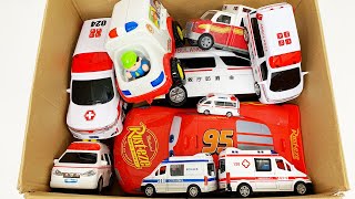 救急車のミニカー走る！緊急走行テスト！坂道走行｜ Ambulance mini cars running! Emergency driving test on the slope!