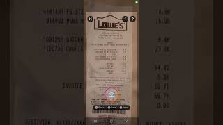 Get Lowe's: Receipt scan on Fetch