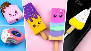 3 Popsicle Theme IDEAS🍢 How to make paper pencil holder🖍 school| Page Bookmark 🔖Pencil Top 📝🥰Kawaii